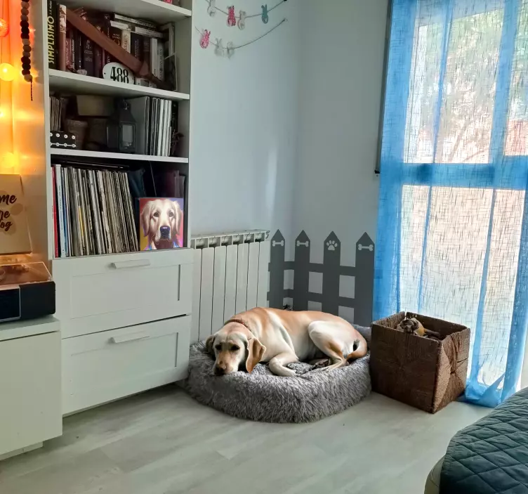 Jednokolorowa naklejka ścienna na ogrodzenie - TenStickers