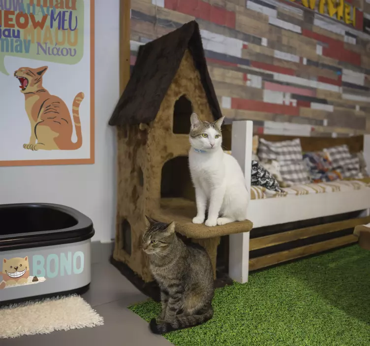 Naklejka na kuwetę dla kotów - TenStickers