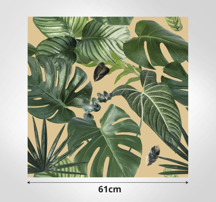 Naklejka na ścianę do kuchni monstera - TenStickers