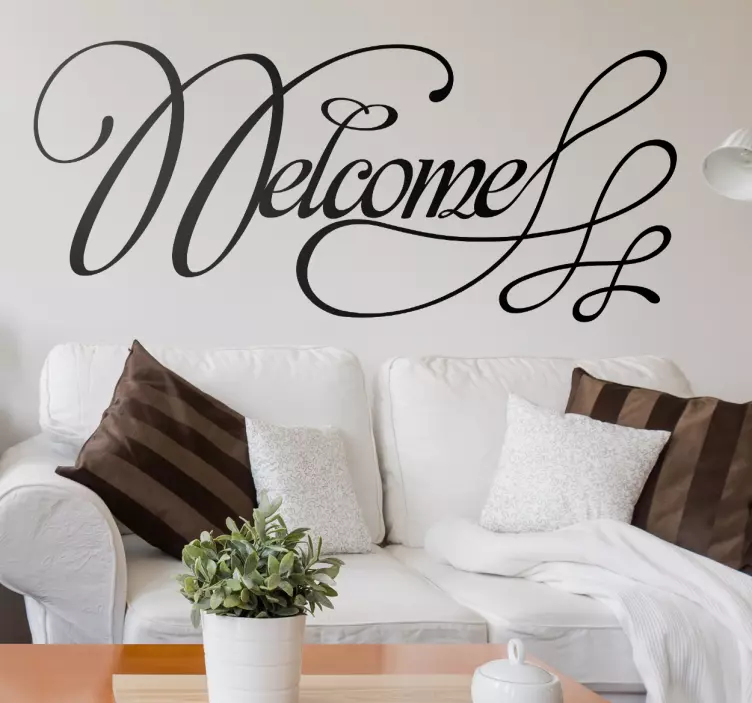 Naklejka dekoracyjna napis Welcome - TenStickers