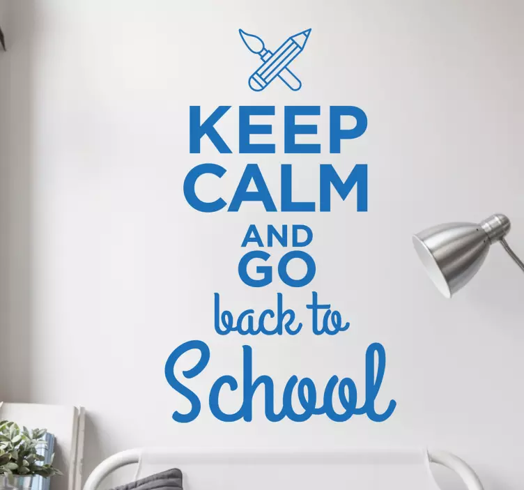 Naklejka Keep Calm and Go Back to School - TenStickers