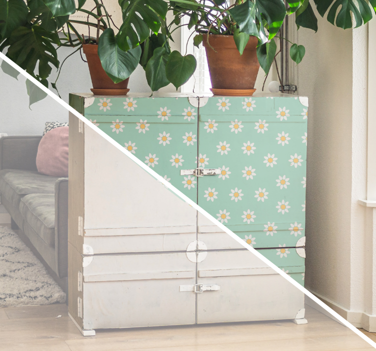 Okleina meblowa Kwiaty rumianku - TenStickers