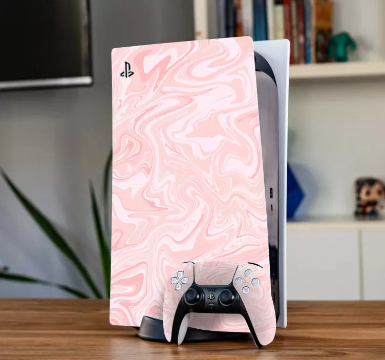Naklejka na ps4 Ps4 marmur różowy - TenStickers
