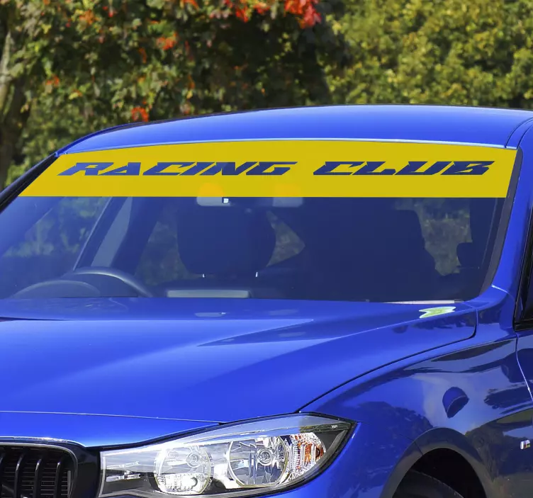 Naklejka na samochód jednokolorowa osłona przeciwsłoneczna - TenStickers