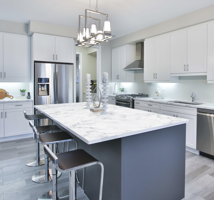 Naklejka na meble  biały marmur - TenStickers