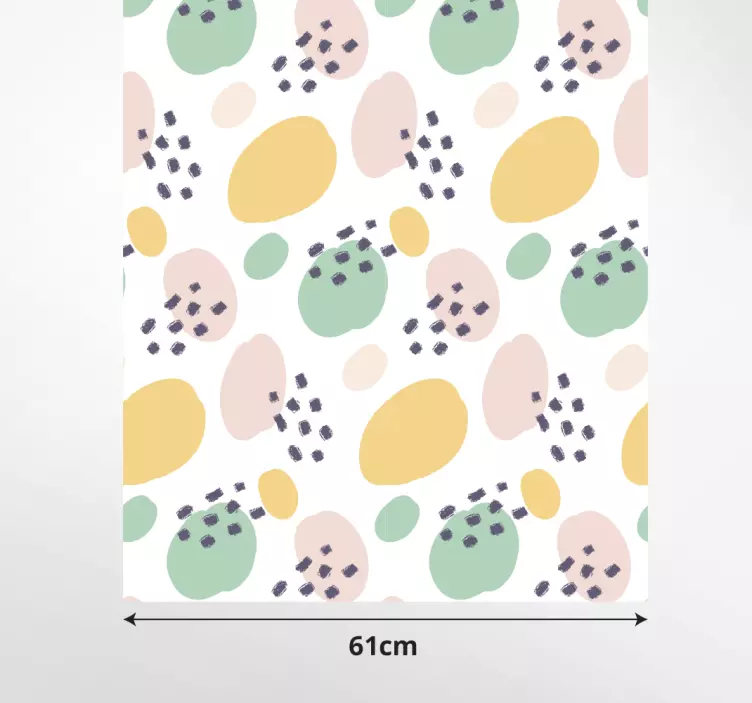 Naklejka na meble Pastelowe formy sztuki ściennej - TenStickers
