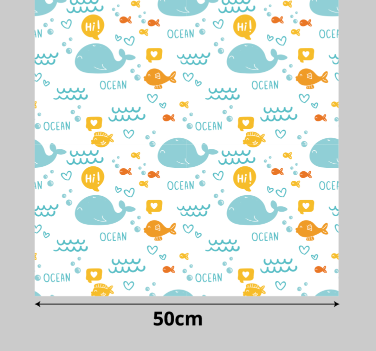 Naklejka na meble kolorowy ocean - TenStickers