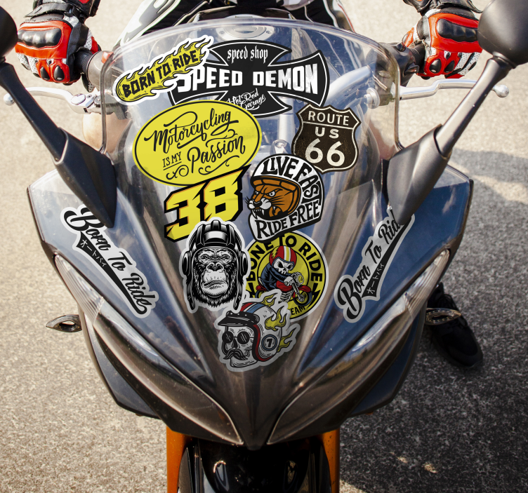 Naklejka na motocykl oryginalny pakiet bomb - TenStickers