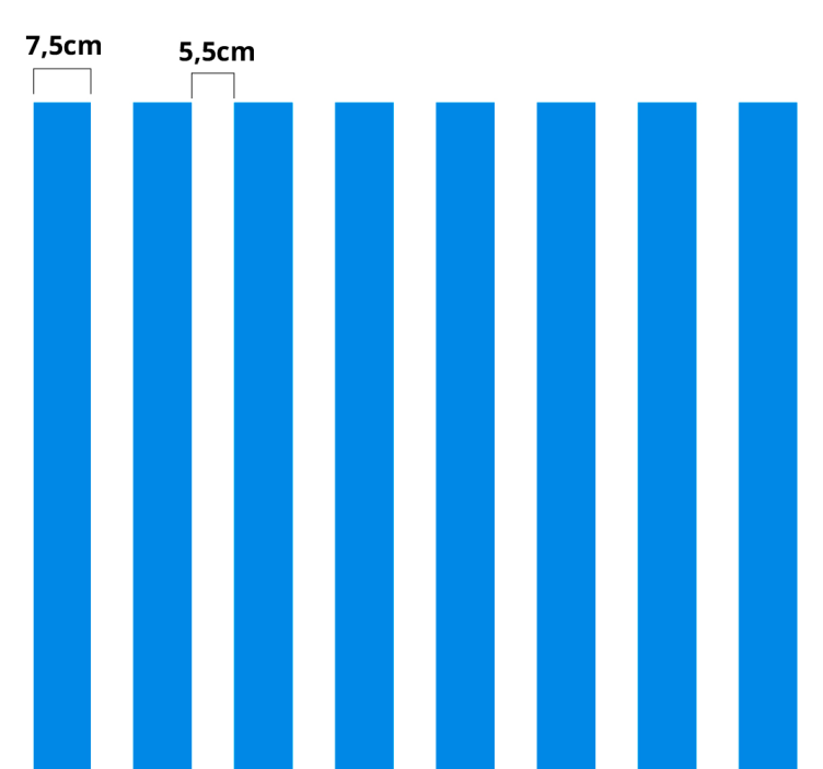 Okleina na meble pionowe pasy - TenStickers
