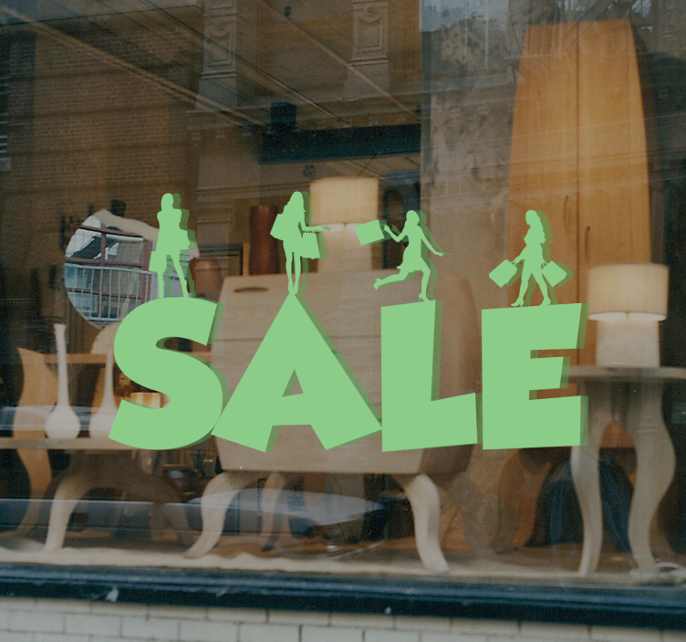 Naklejka na ścianę wyprzedaż znak sprzedaży firmy - TenStickers