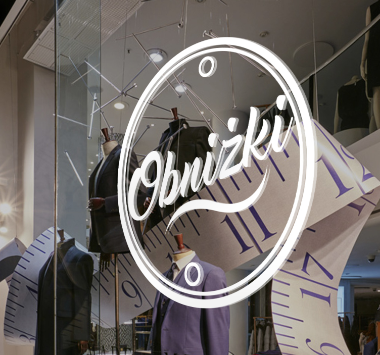 Naklejka dekoracyjna obniżki - TenStickers