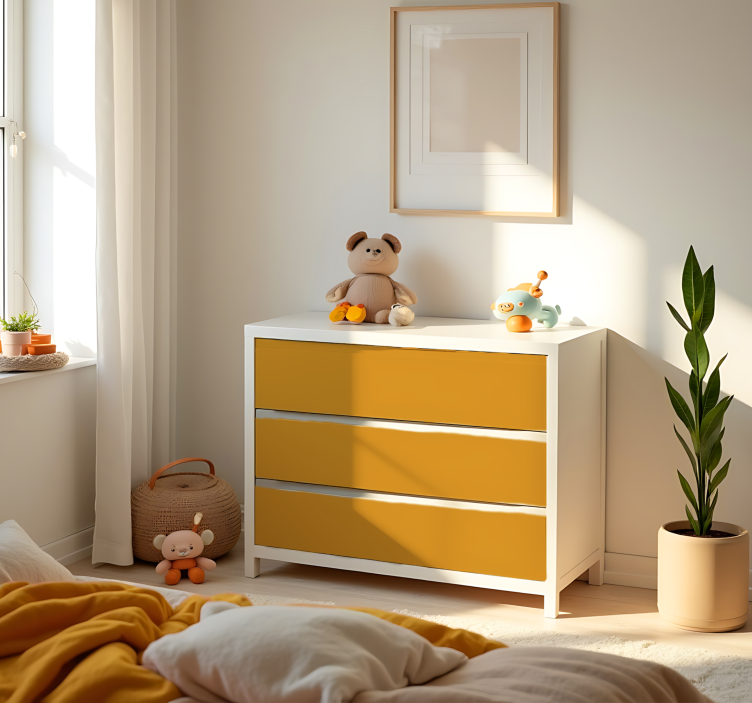 Naklejka na ścianę kolorowe plamy matowy żółty - TenStickers