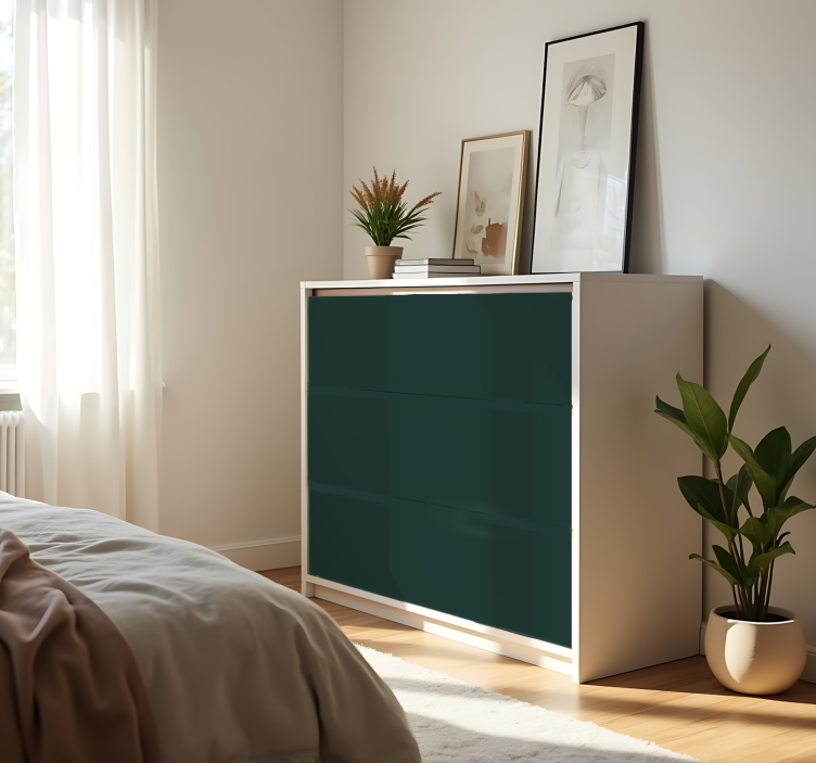 Folie samoprzylepne - Ciemnozielona - TenStickers