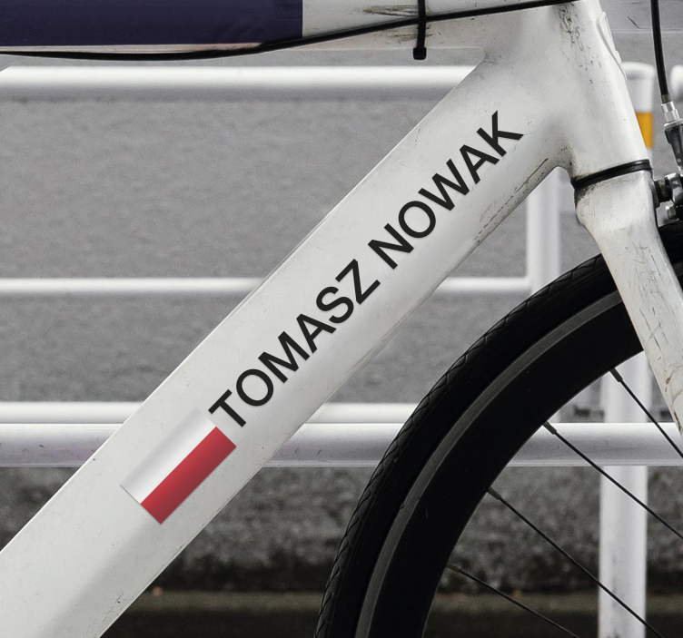 Naklejka na rower rower wyścigowy - TenStickers