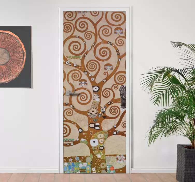 Adesivo porta drzewo życia - TenStickers