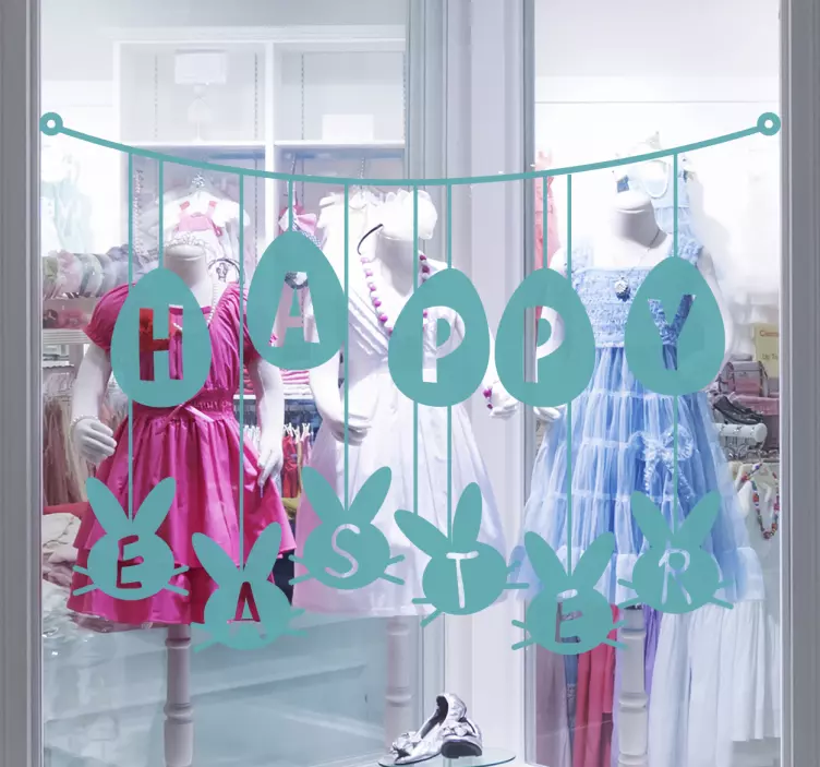 Happy Easter dekoracja - TenStickers