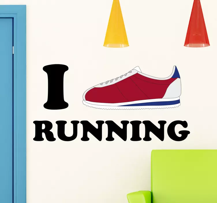 I love running dekoracja - TenStickers