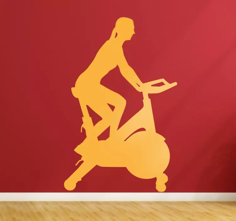 Kobieta fitness naklejka ścienna - TenStickers