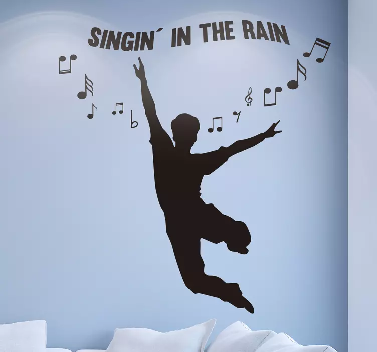 Najklejka ścienna Singing in the rain - TenStickers