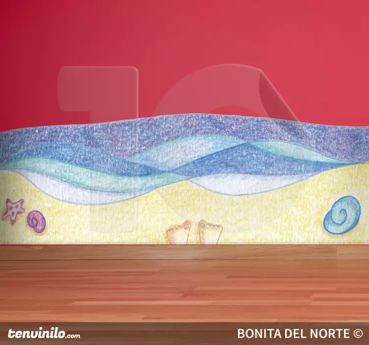 Nakleja spacer brzegiem morza - TenStickers