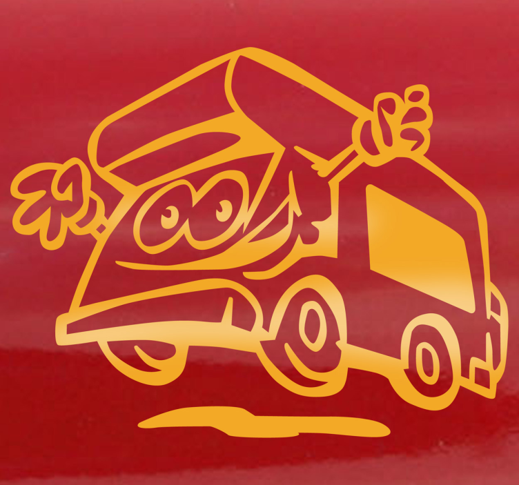 Naklejka auto na ścianę z kamperem - TenStickers