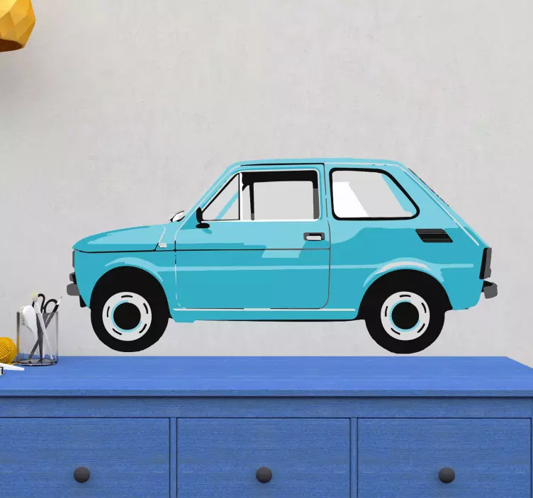 Naklejka błękitny maluch - TenStickers