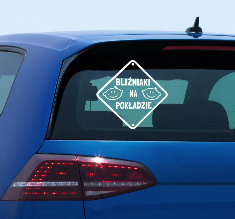 Naklejka bliźniaki na pokładzie - TenStickers