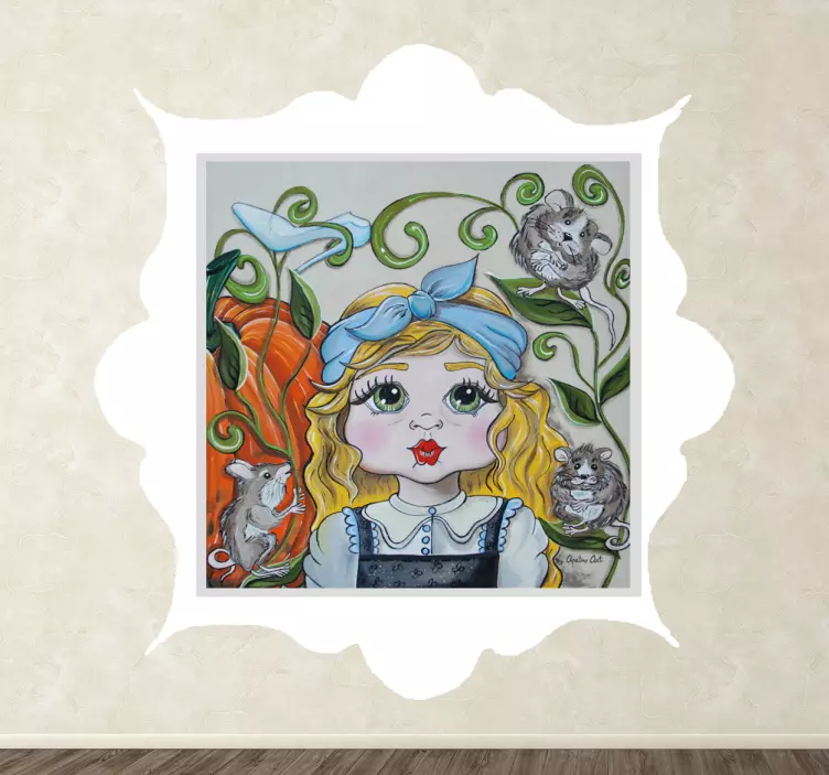 Naklejka blond księżniczka - TenStickers