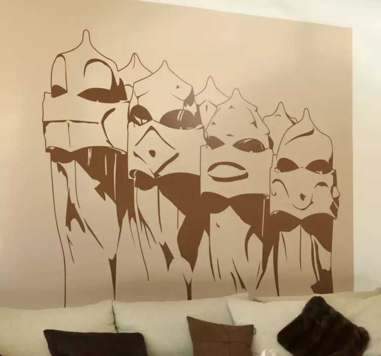 Naklejka chimeneas Barcelona - TenStickers
