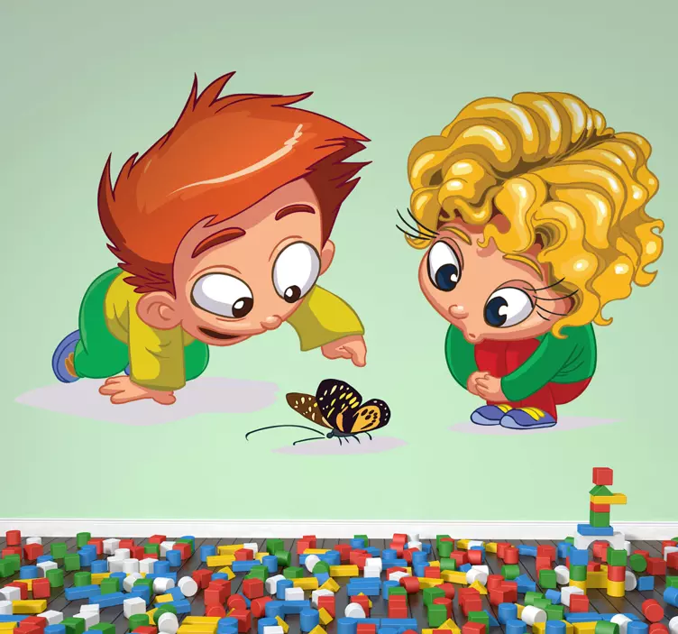 Naklejka ciekawe dzieciaki - TenStickers