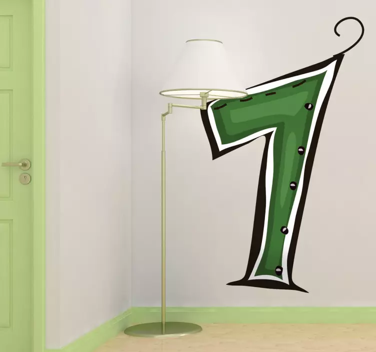 Naklejka cyfra 1 - TenStickers