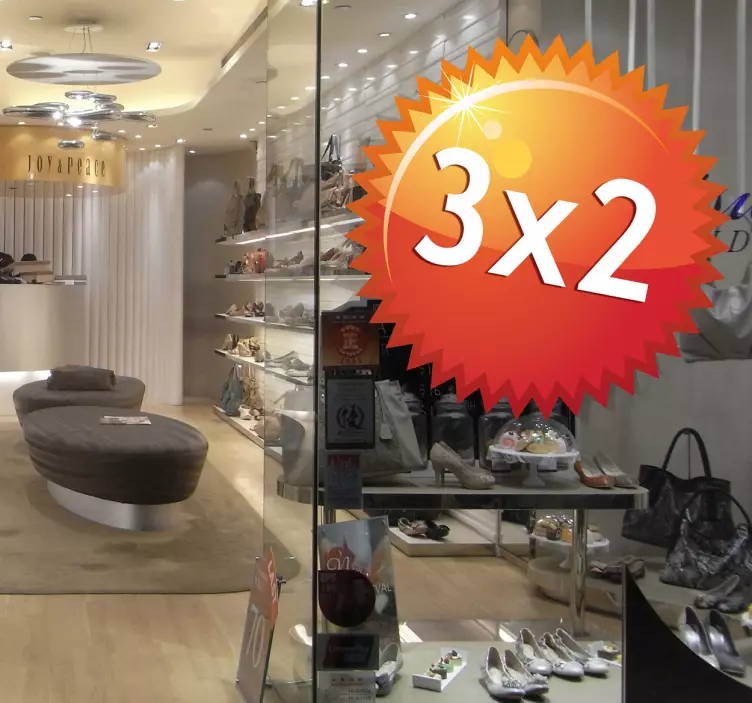 Naklejka czerwone kółko oferta - TenStickers