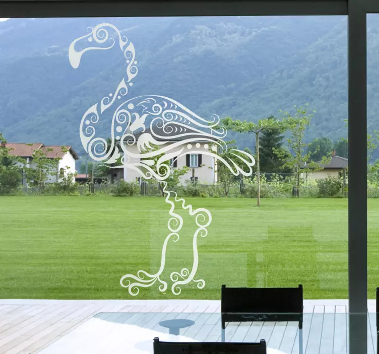 Naklejka dekoracyjna abstrakcyjny flaming - TenStickers