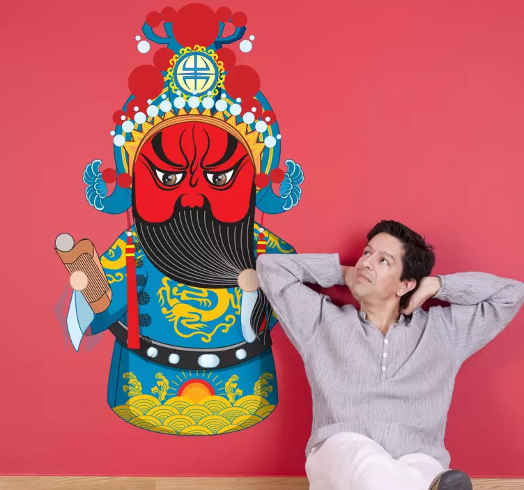 Naklejka dekoracyjna azjatycka figura - TenStickers