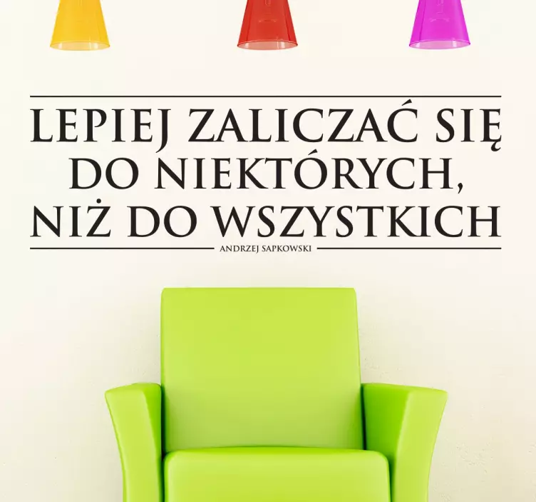 Naklejka dekoracyjna cytat Krew Elfów - TenStickers