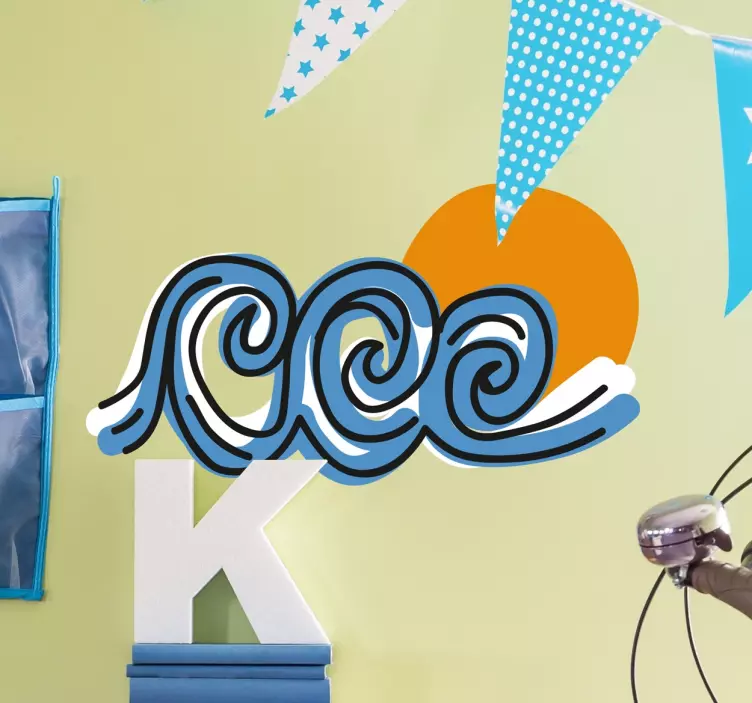 Naklejka Dekoracyjna Fale - TenStickers