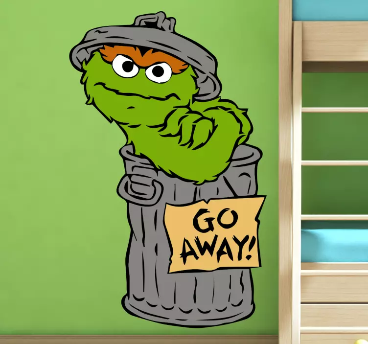 Naklejka dekoracyjna Go Away Ulica Sezamkowa - TenStickers