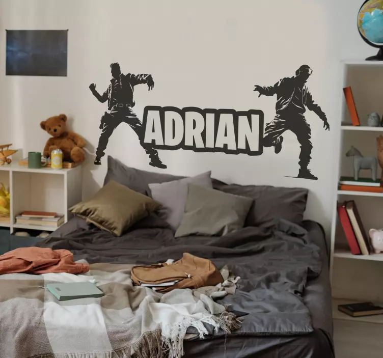 Naklejka dekoracyjna gry tańczący żołnierze - TenStickers