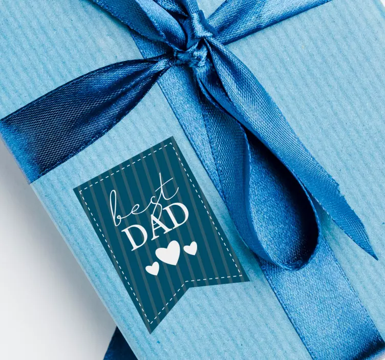 Naklejka ścienna inne wydarzenia Etykieta najlepszego taty - TenStickers