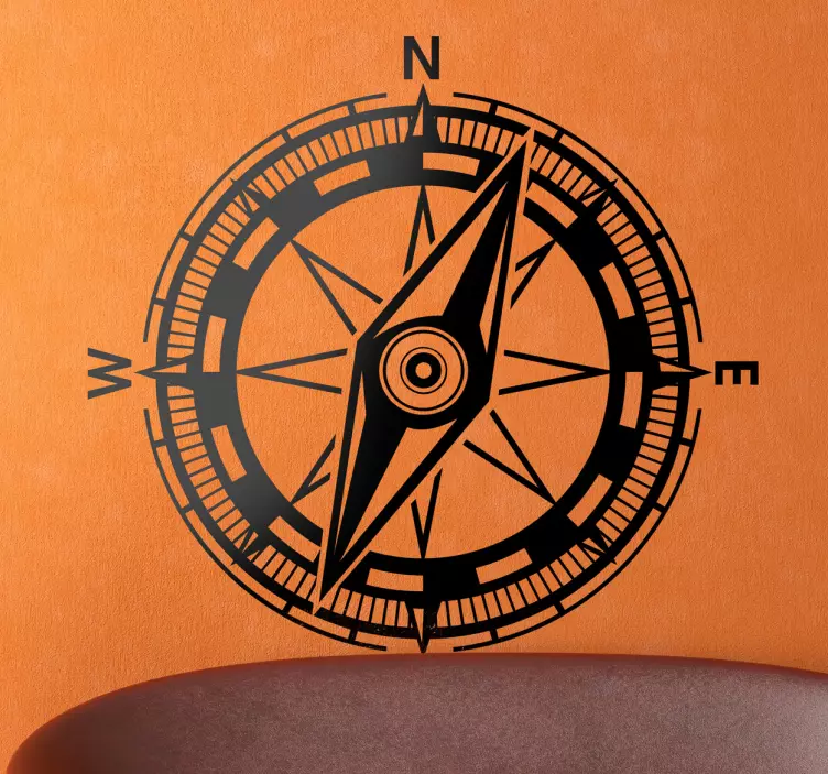 Naklejka dekoracyjna kompas - TenStickers