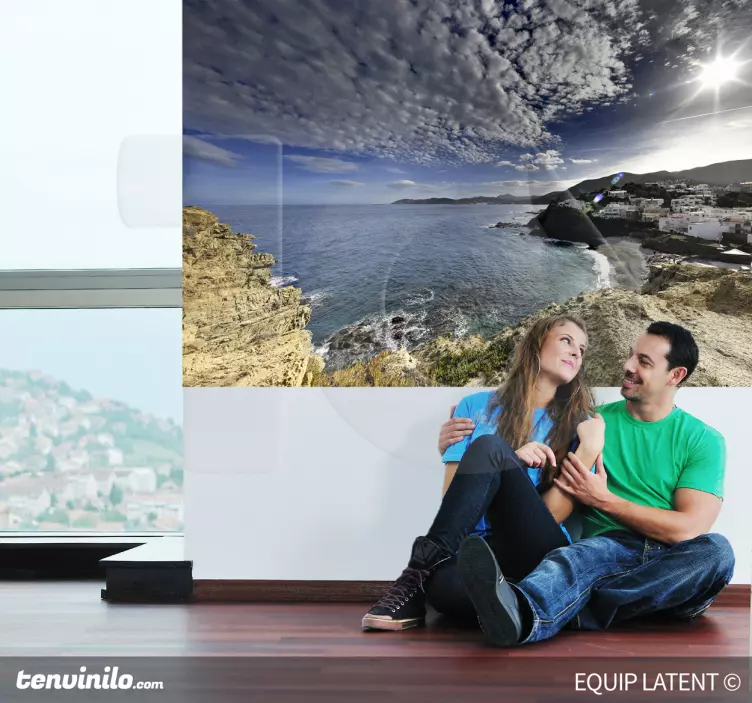 Naklejka dekoracyjna krajobraz wybrzeże - TenStickers