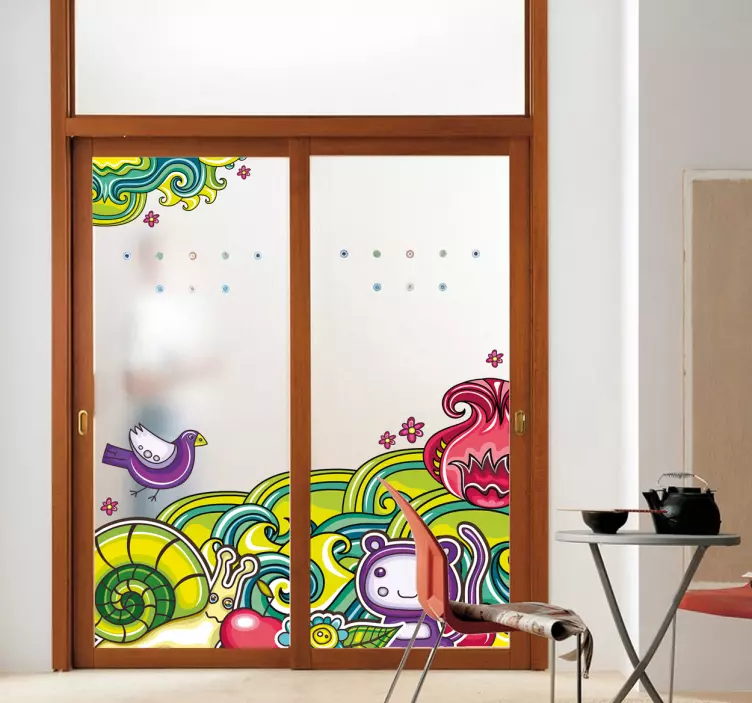 Naklejka dekoracyjna las manga - TenStickers