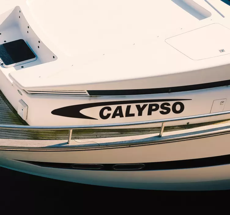 Naklejka personalizowana nazwa łodzi sportowej - TenStickers