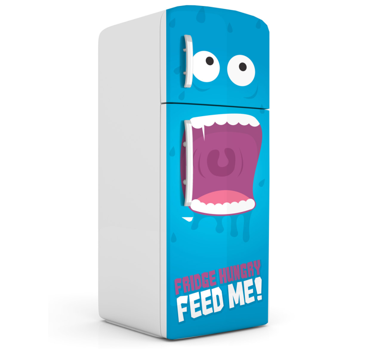 Naklejka dekoracyjna na lodówkę feed monster - TenStickers