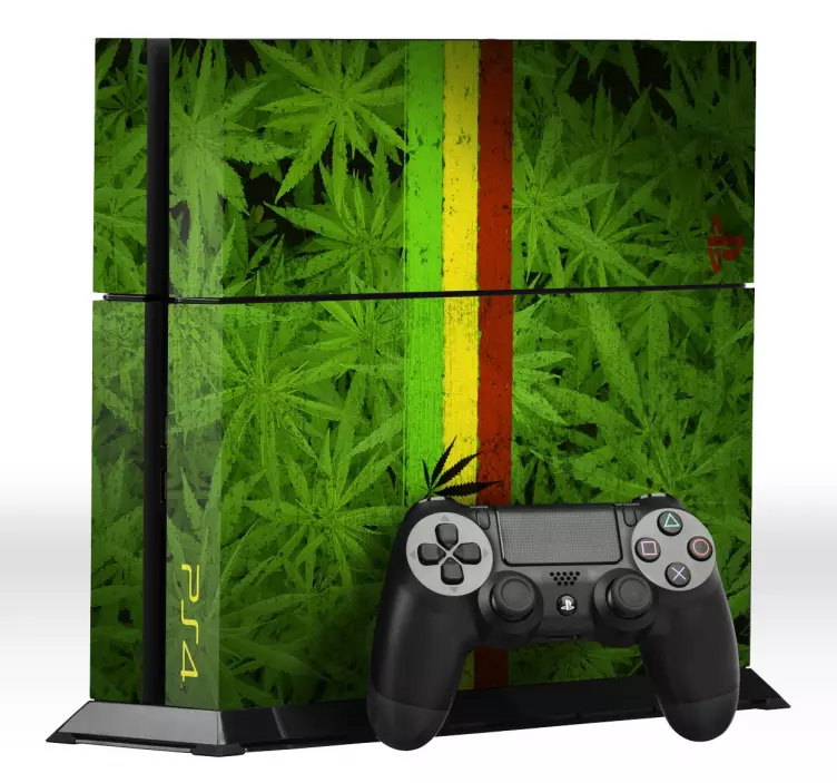 Naklejka dekoracyjna na Ps4 marihuana - TenStickers