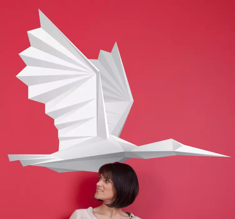 Naklejka dekoracyjna papierowy ptak - TenStickers