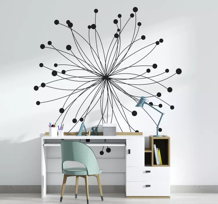 Naklejka dekoracyjna rozeta pop - TenStickers