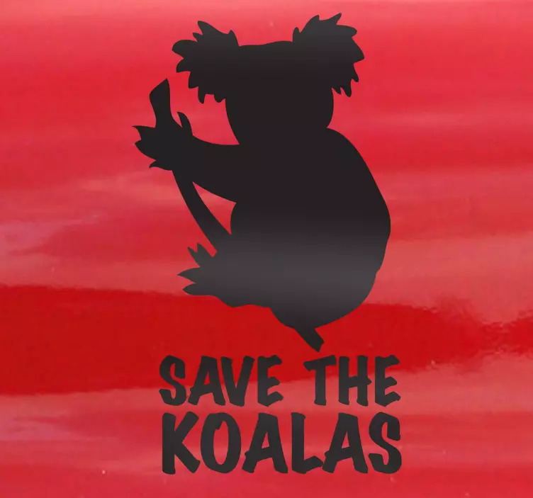 Naklejka dekoracyjna save koalas - TenStickers