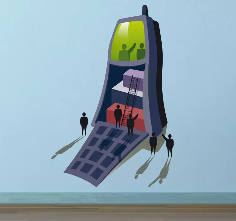 Naklejka dekoracyjna sklep z telefonami - TenStickers