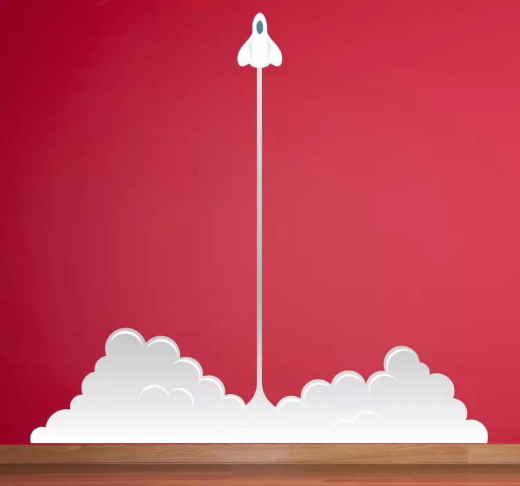 Naklejka dekoracyjna start rakiety - TenStickers